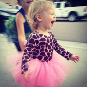 Kylie in a tutu