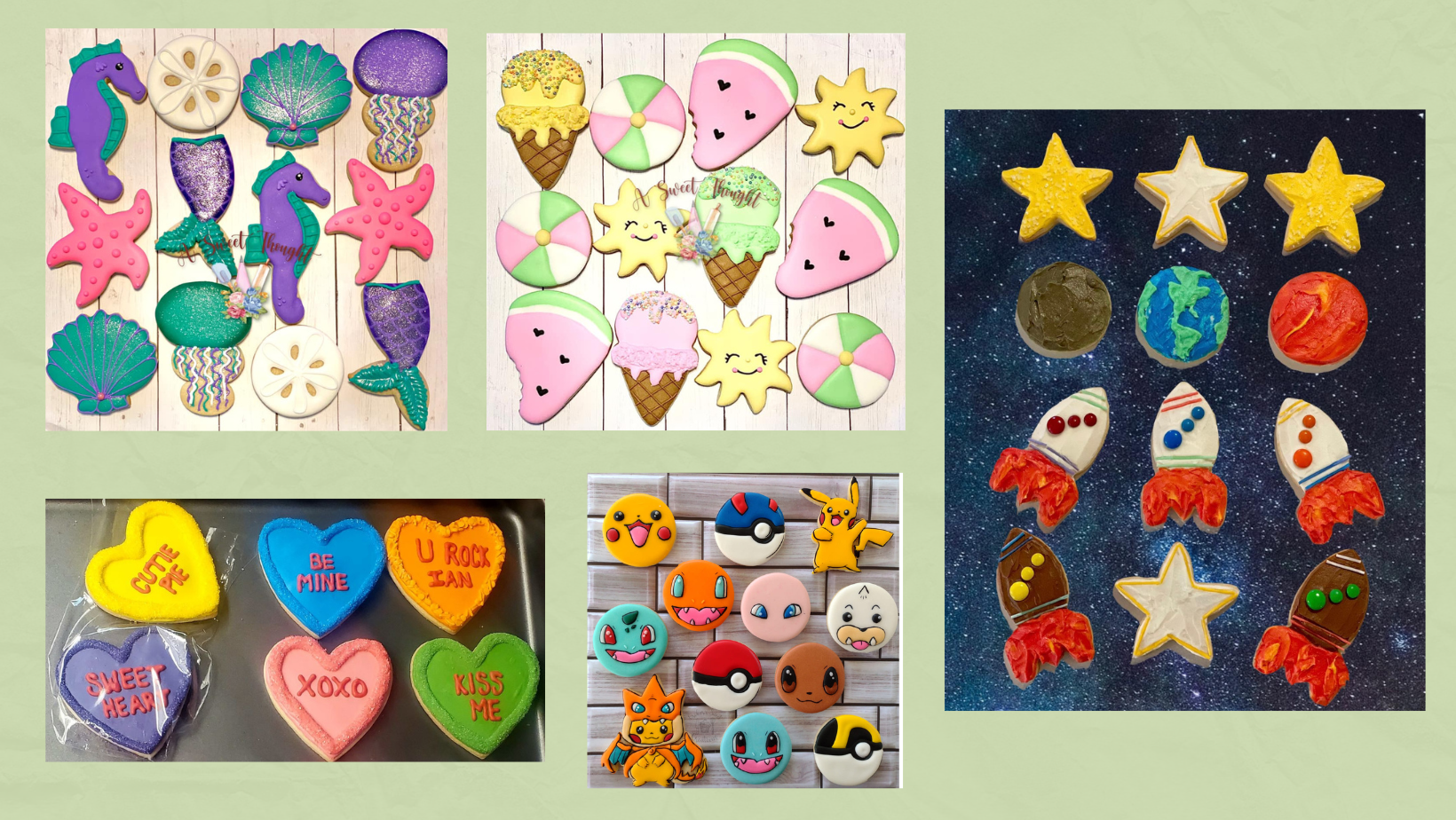 Collage of Cookie Club cookies