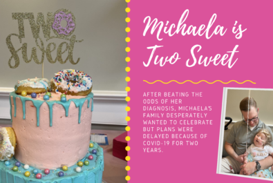 Michaela is Two Sweet card