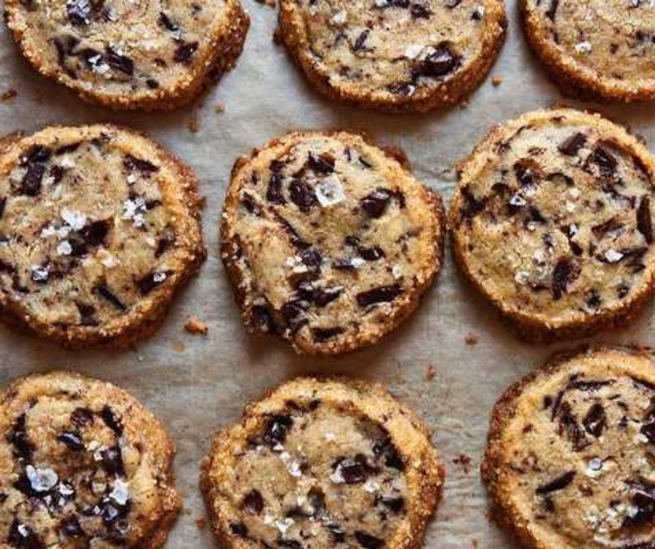 Salted Chocolate Chunk Shortbread Cookies