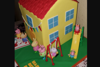 peppa pig cake